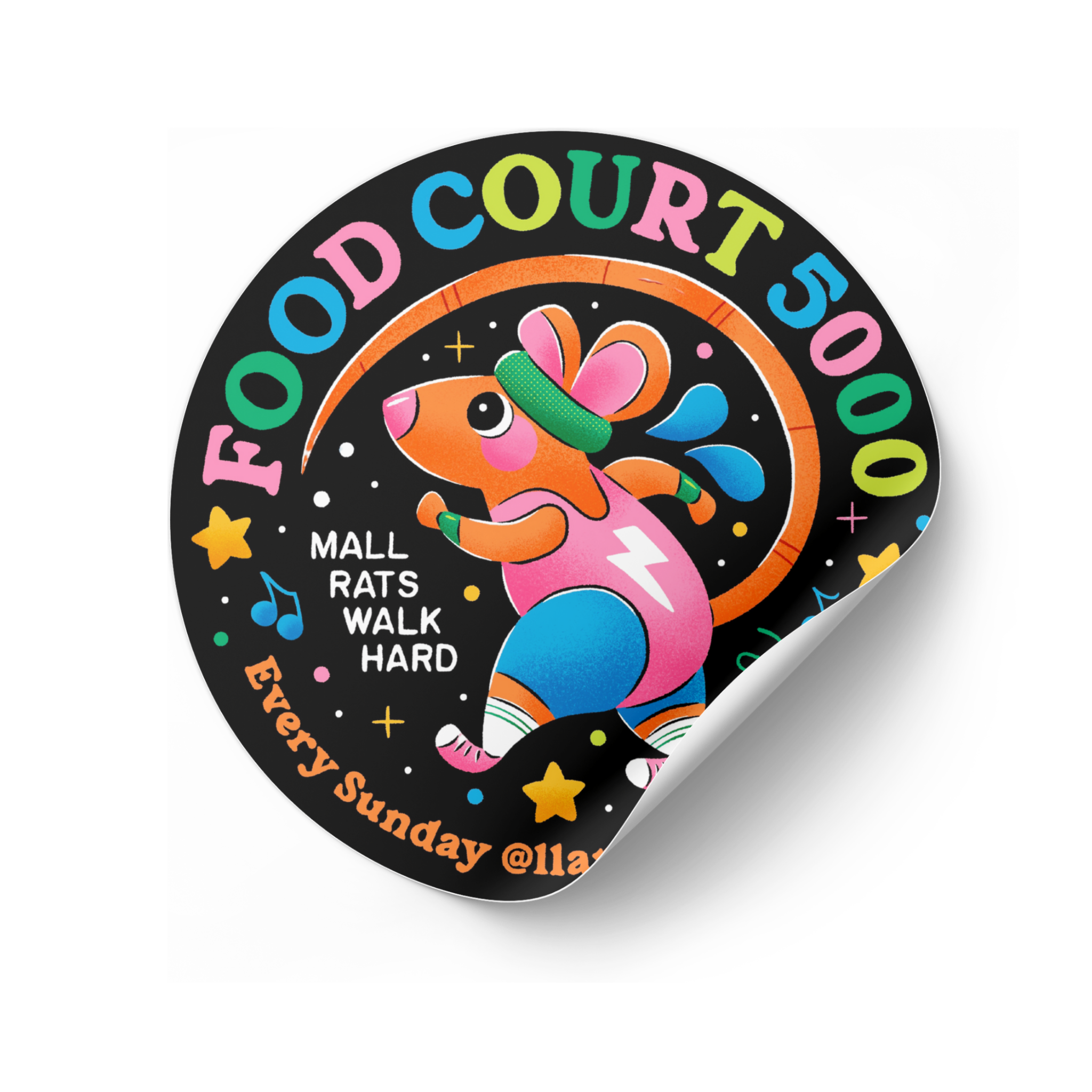 Food Court 5000 Logo Vinyl Sticker